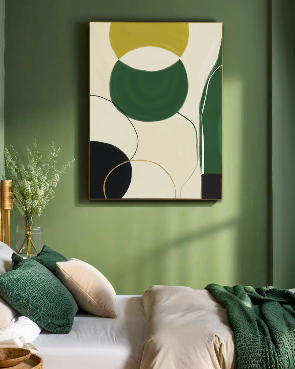 「Geometric Patterns01」Framed Canvas Print Wall Art 多彩抽象幾何圖案 裝飾畫客廳 玄關 臥室