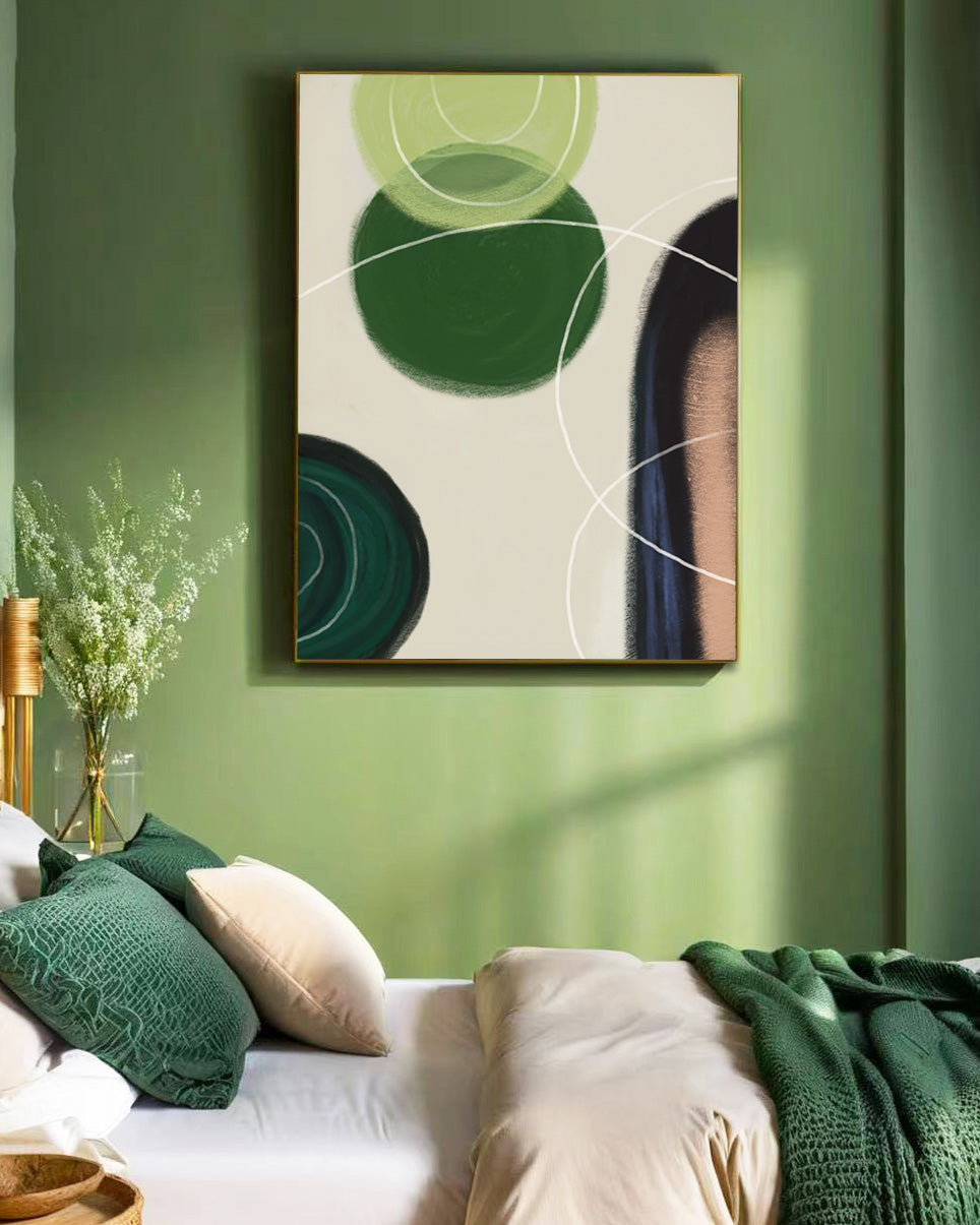 「Geometric Patterns03」Framed Canvas Print Wall Art 多彩抽象幾何圖案 裝飾畫客廳 玄關 臥室