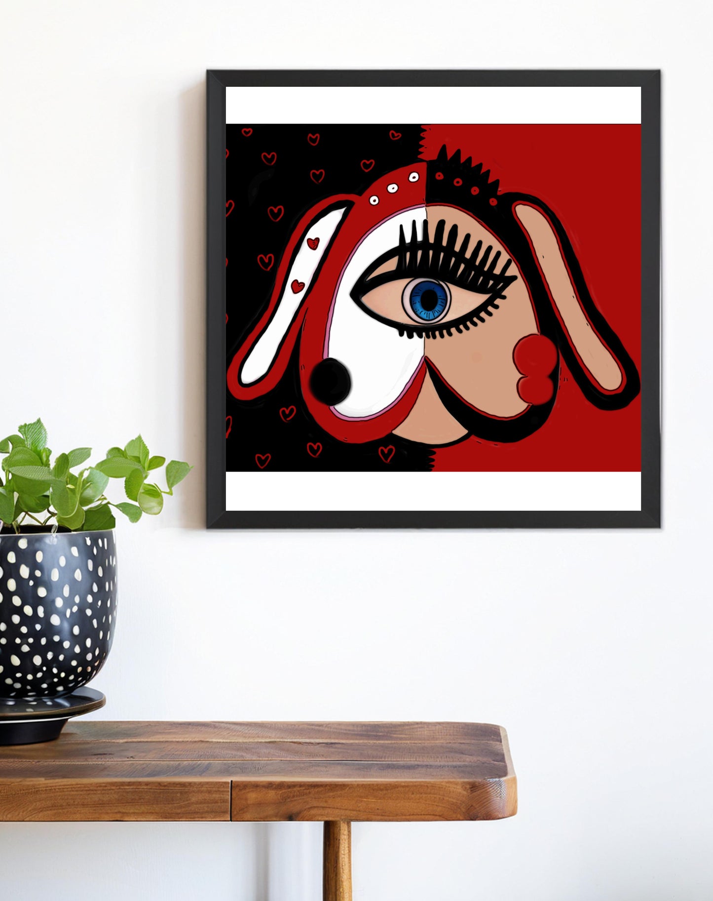 「Dog」Framed Canvas Print Wall Art 潮流十二生肖狗 裝飾畫客廳 玄關 臥室