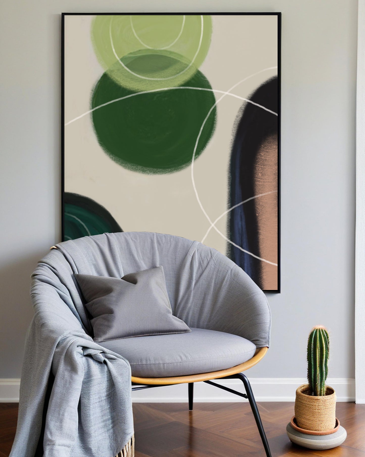 「Geometric Patterns03」Framed Canvas Print Wall Art 多彩抽象幾何圖案 裝飾畫客廳 玄關 臥室