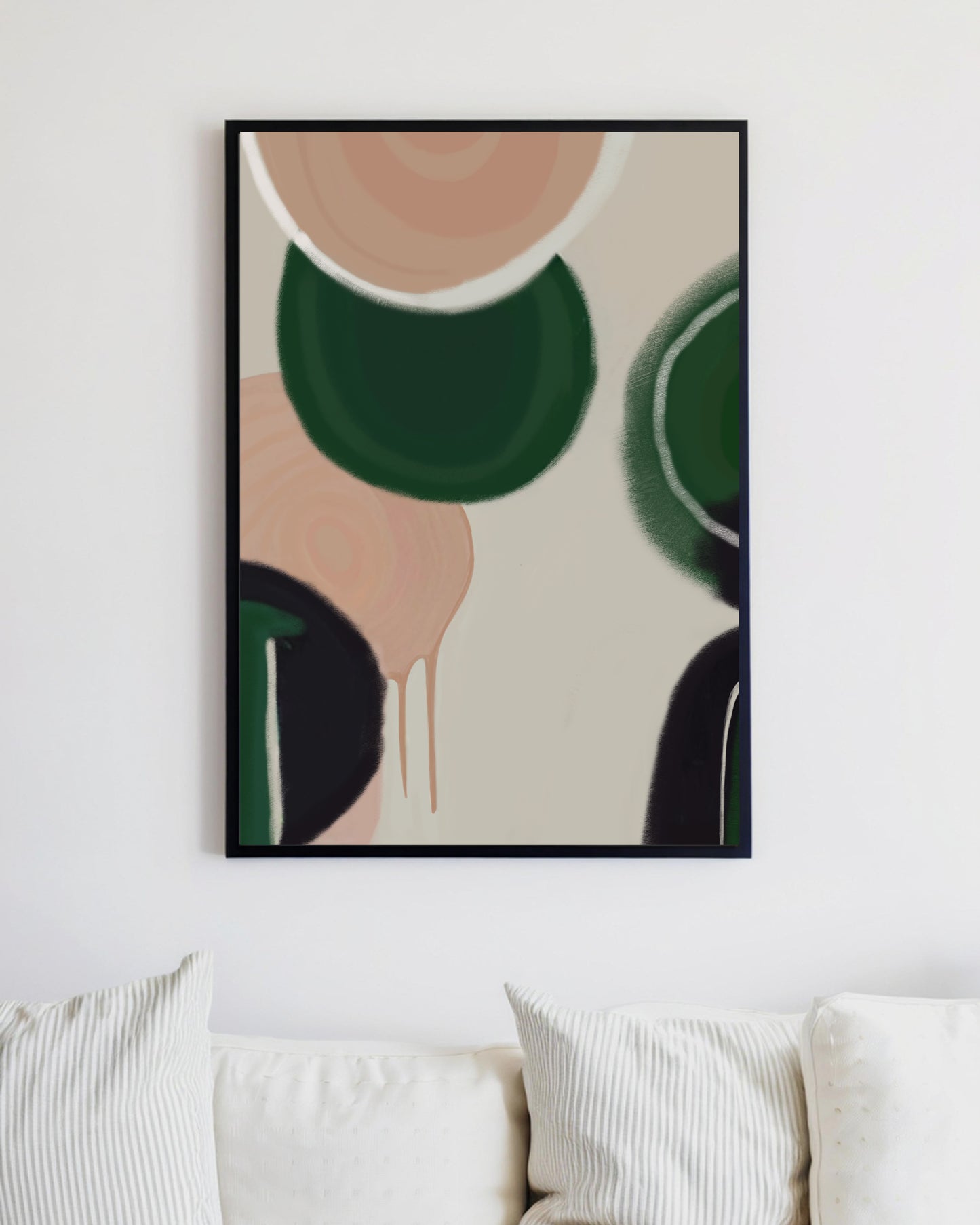 「Geometric Patterns02」Framed Canvas Print Wall Art 多彩抽象幾何圖案 裝飾畫客廳 玄關 臥室