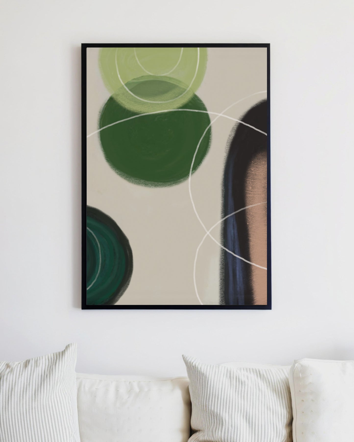 「Geometric Patterns03」Framed Canvas Print Wall Art 多彩抽象幾何圖案 裝飾畫客廳 玄關 臥室